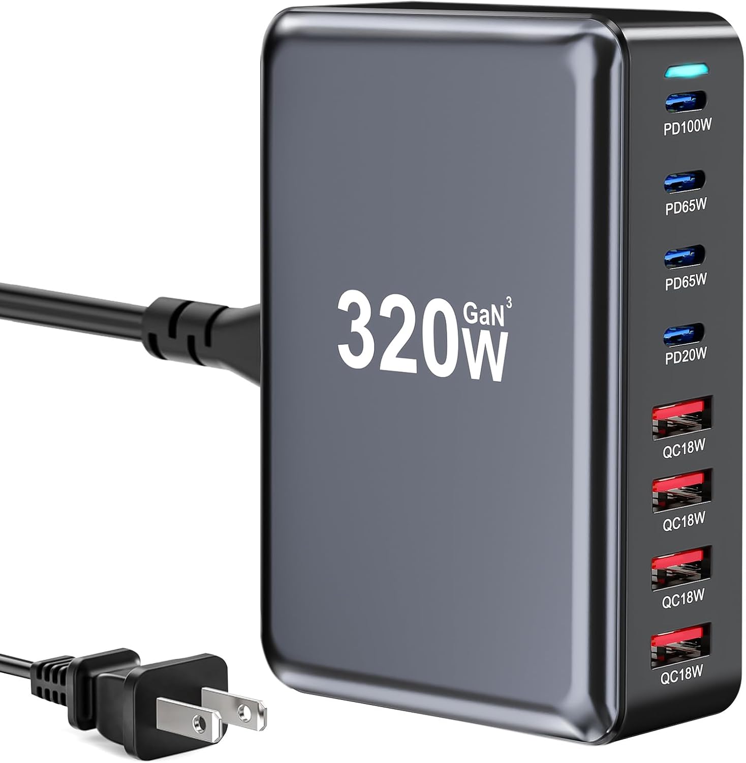 320W USB C Fast Charger Block