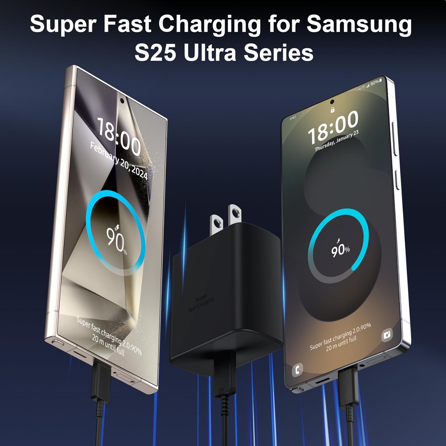 45W Samsung Super Fast Phone Charger