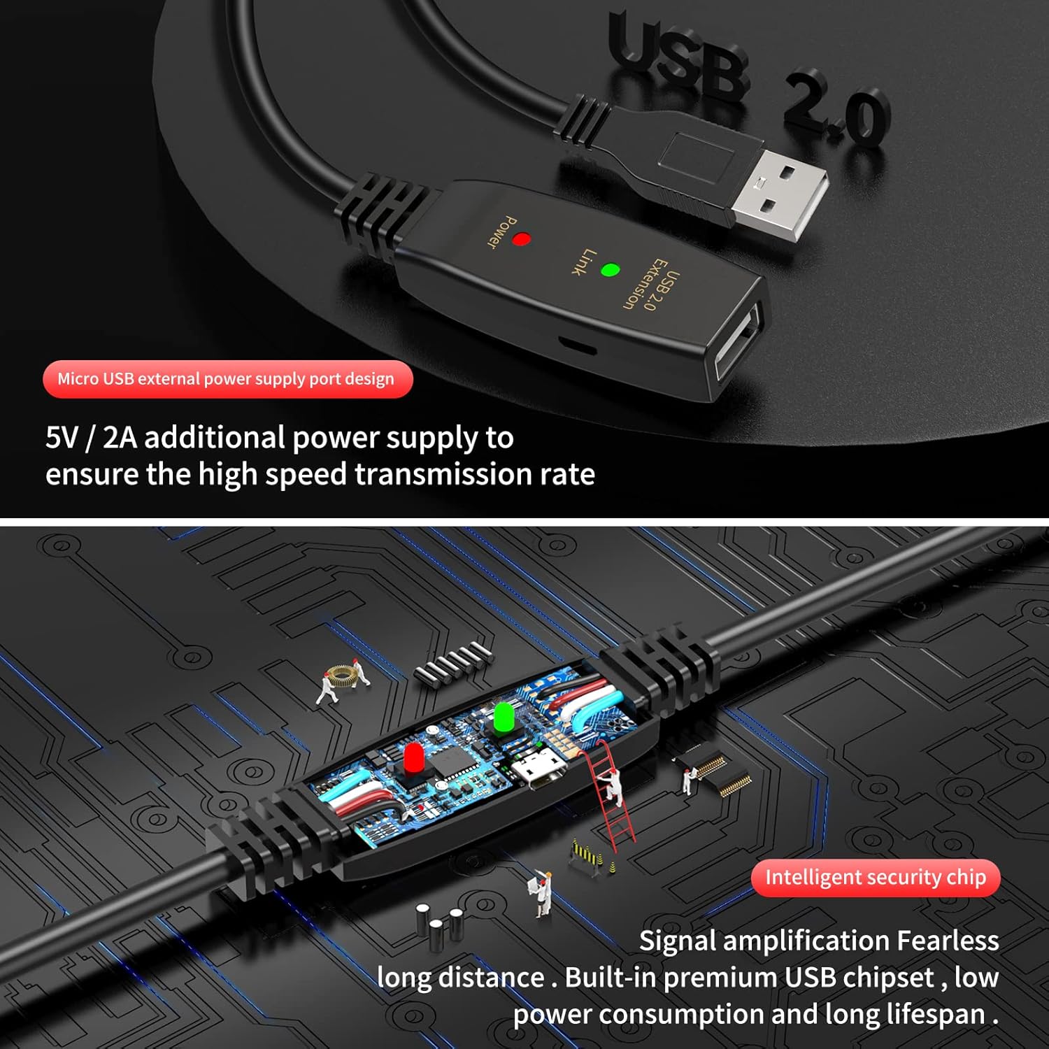 Active USB Extension Cable