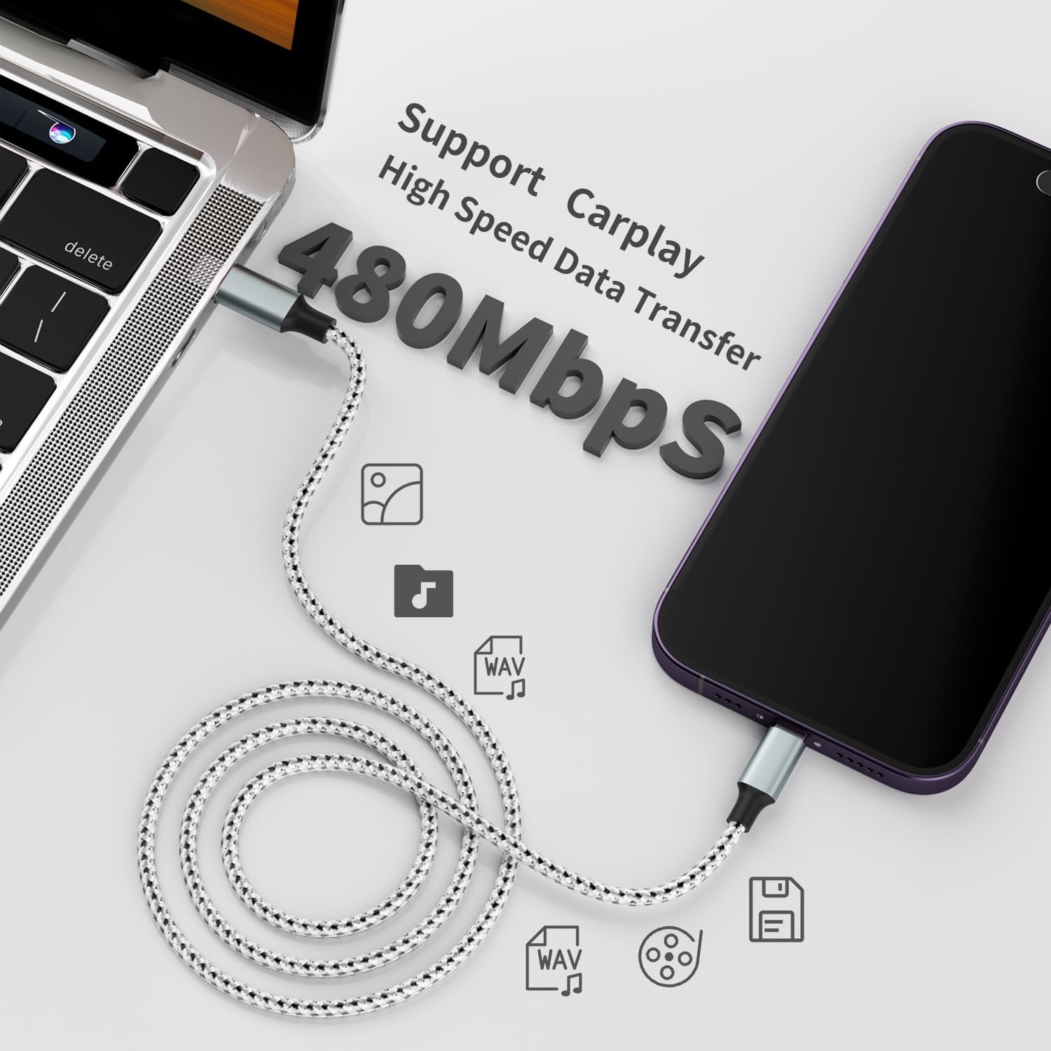 USB C to Light-ning Cable